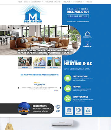 website hvac - ben maines