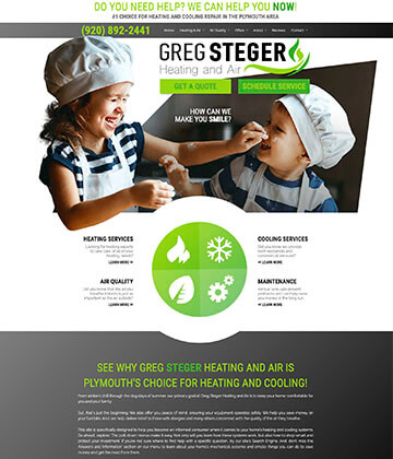 hvac website - greg steger heating and air