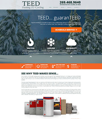 hvac websites - teed heating and cooling
