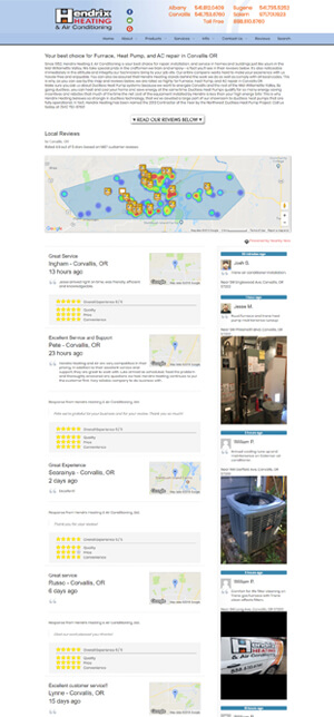 Nearby Now Review Page Example - hendrix heating and air conditioning