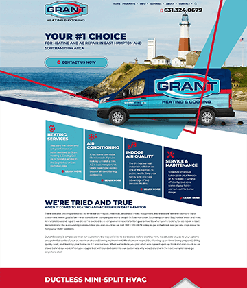 HVAC website - Grant Heating & Cooling