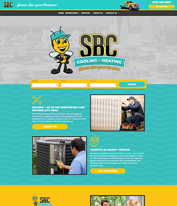 HVAC website - SBC Cooling & Heating
