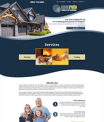 HVAC website - Accurate Heating & Air Conditioning