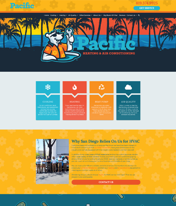 HVAC website - Pacific