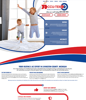 hvac websites - Accu-Temp Heating & Air Conditioning, Inc.