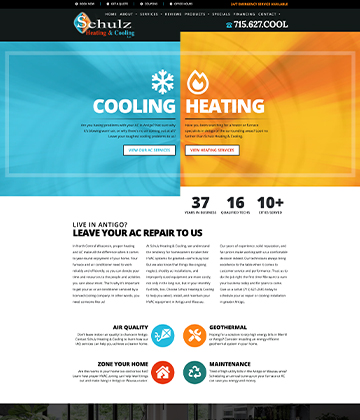 HVAC website - Schulz Heating & Cooling Ltd.